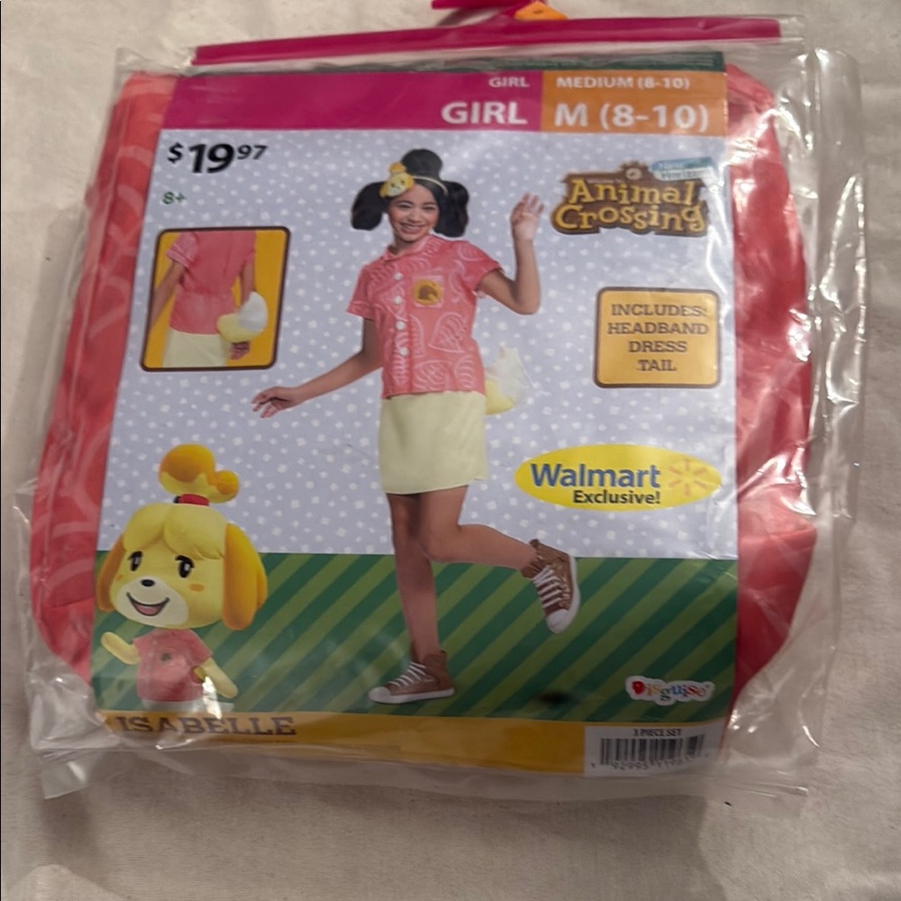 Animal crossing Isabelle girl medium 8-10 disguise costume